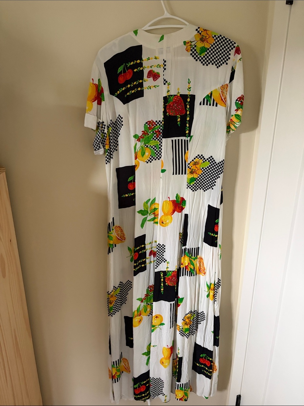 Vintage 90s fruit button up dress - Picture 5 of 8